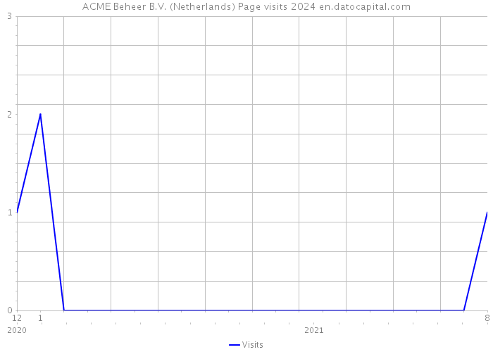 ACME Beheer B.V. (Netherlands) Page visits 2024 