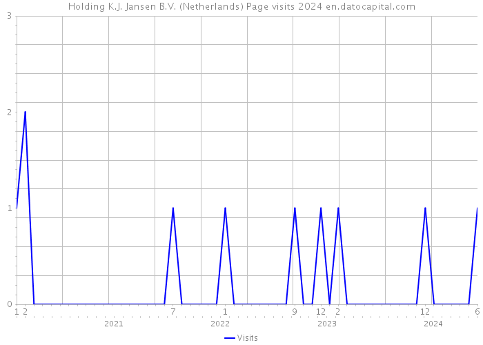 Holding K.J. Jansen B.V. (Netherlands) Page visits 2024 