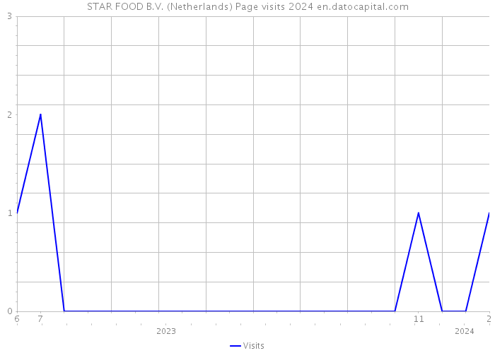 STAR FOOD B.V. (Netherlands) Page visits 2024 