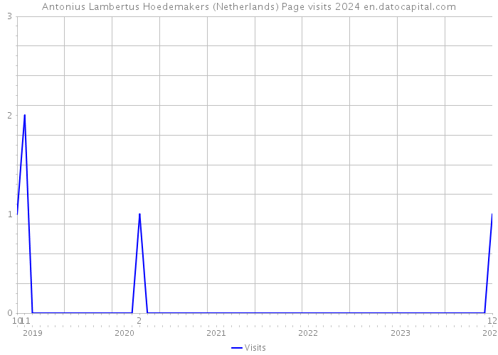 Antonius Lambertus Hoedemakers (Netherlands) Page visits 2024 