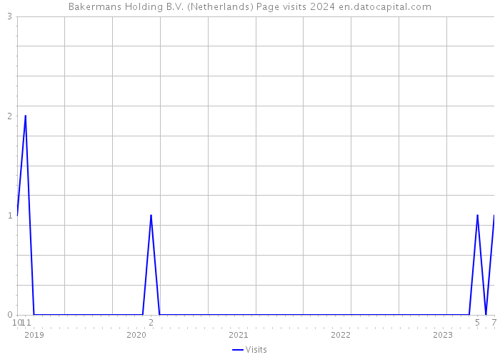 Bakermans Holding B.V. (Netherlands) Page visits 2024 