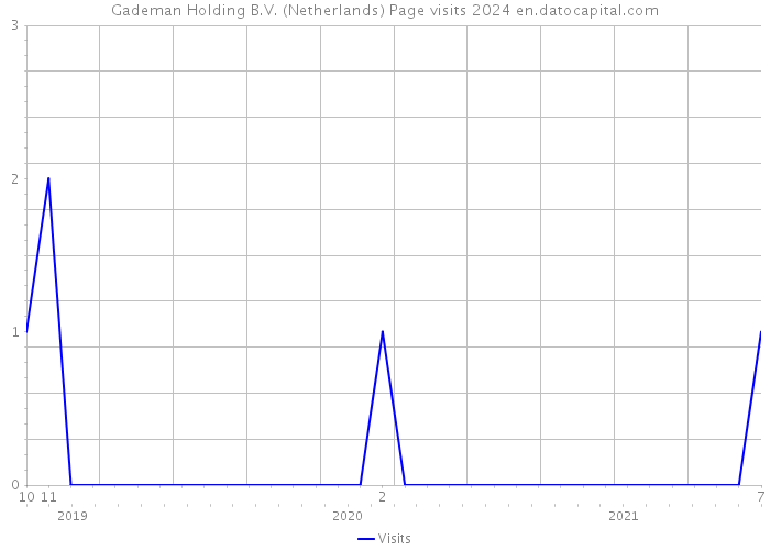 Gademan Holding B.V. (Netherlands) Page visits 2024 