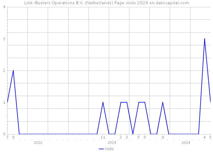 Link-Busters Operations B.V. (Netherlands) Page visits 2024 