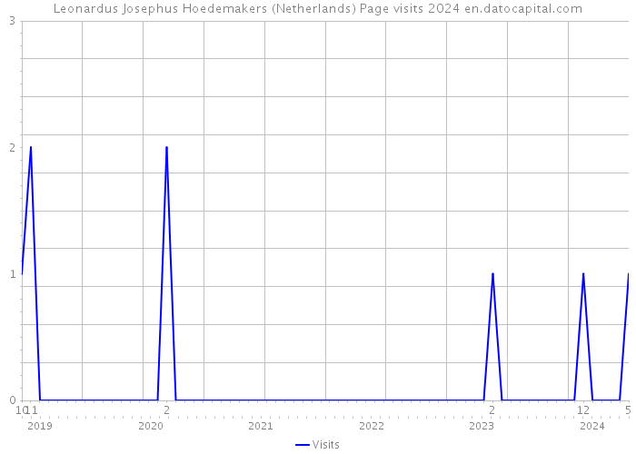 Leonardus Josephus Hoedemakers (Netherlands) Page visits 2024 