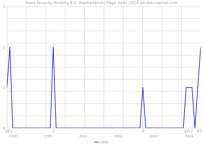 Stars Security Holding B.V. (Netherlands) Page visits 2024 