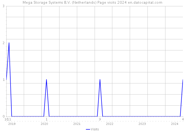 Mega Storage Systems B.V. (Netherlands) Page visits 2024 