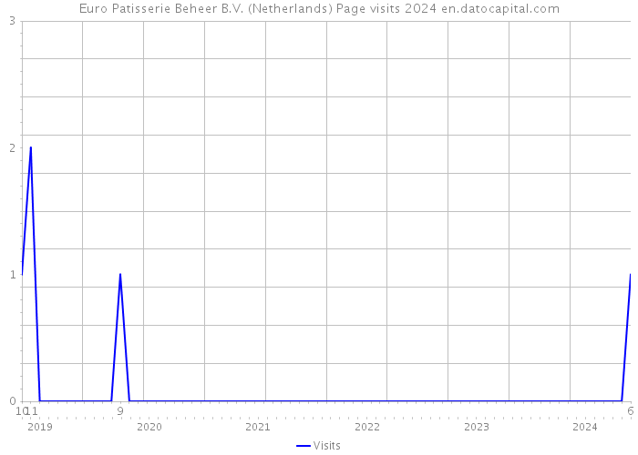 Euro Patisserie Beheer B.V. (Netherlands) Page visits 2024 