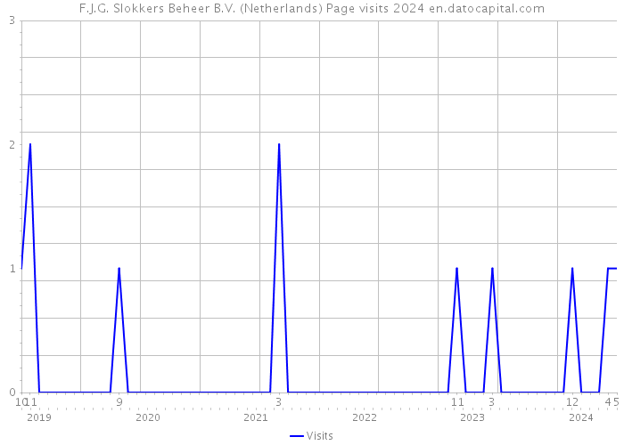 F.J.G. Slokkers Beheer B.V. (Netherlands) Page visits 2024 