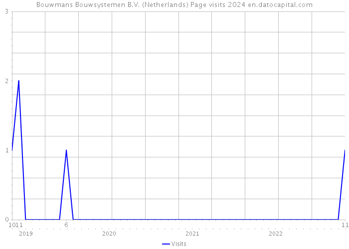 Bouwmans Bouwsystemen B.V. (Netherlands) Page visits 2024 