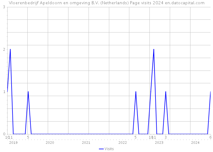 Vloerenbedrijf Apeldoorn en omgeving B.V. (Netherlands) Page visits 2024 