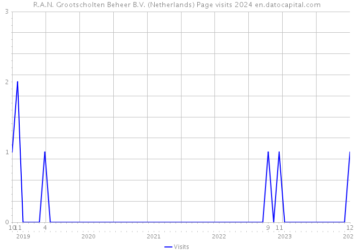 R.A.N. Grootscholten Beheer B.V. (Netherlands) Page visits 2024 