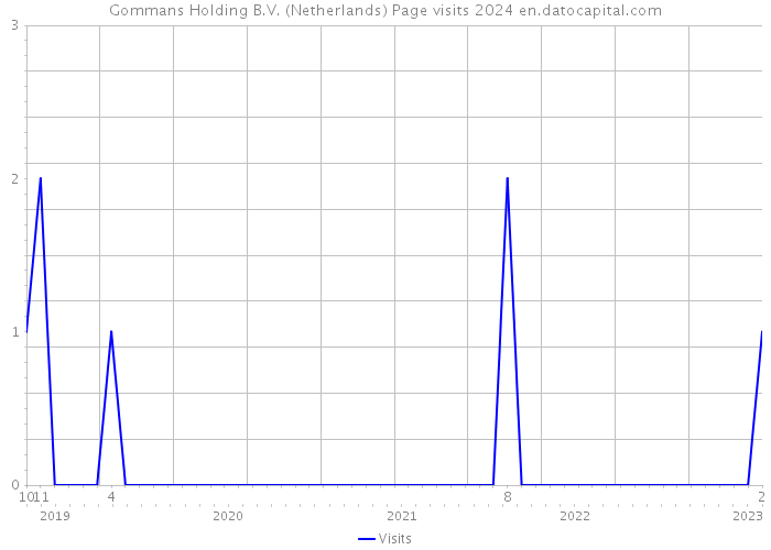 Gommans Holding B.V. (Netherlands) Page visits 2024 