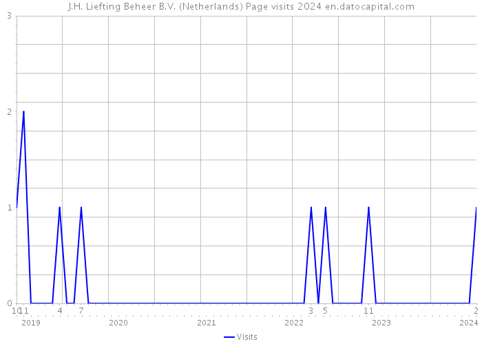 J.H. Liefting Beheer B.V. (Netherlands) Page visits 2024 