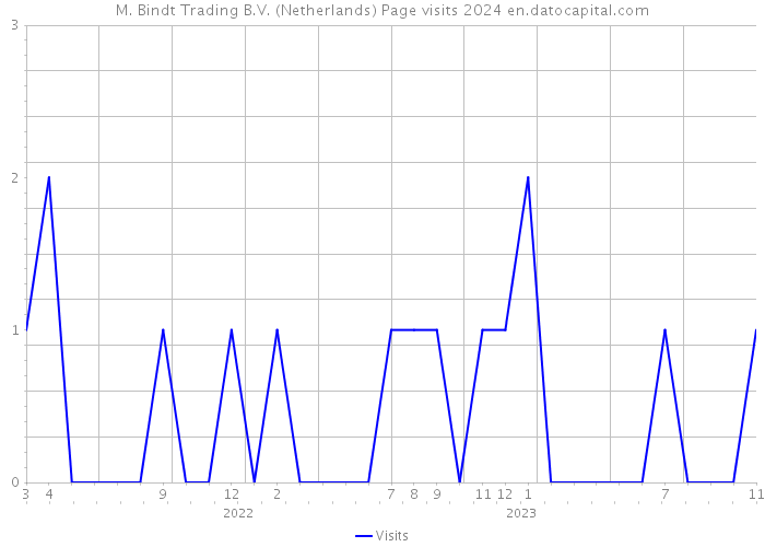 M. Bindt Trading B.V. (Netherlands) Page visits 2024 