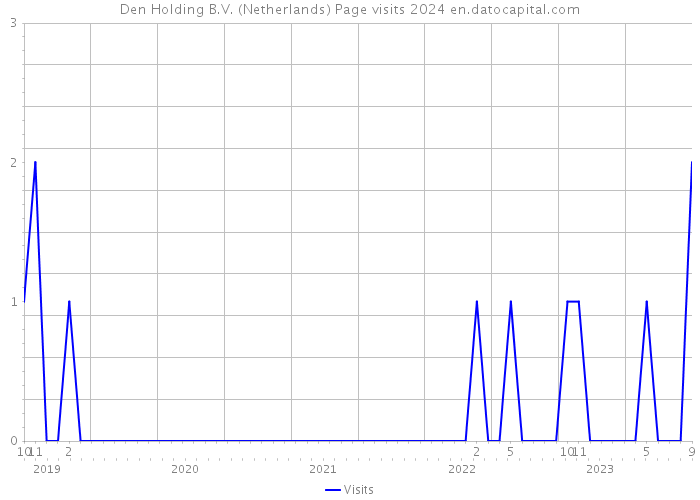 Den Holding B.V. (Netherlands) Page visits 2024 