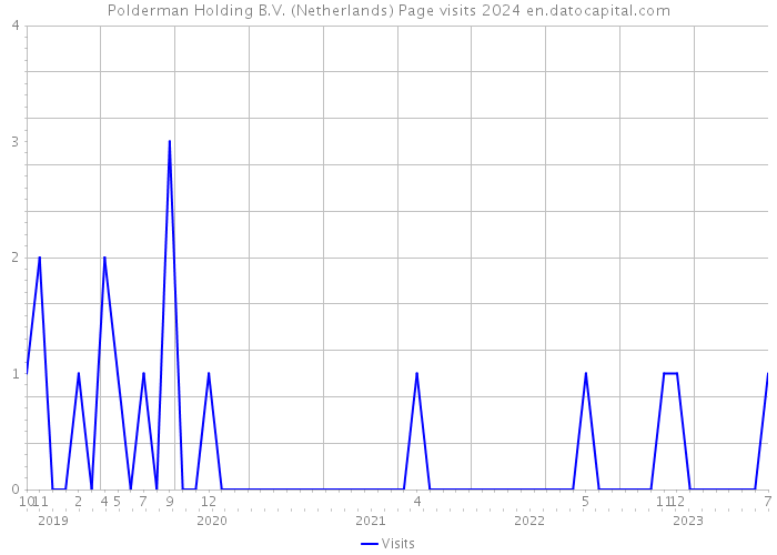 Polderman Holding B.V. (Netherlands) Page visits 2024 
