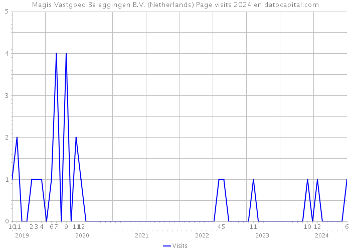 Magis Vastgoed Beleggingen B.V. (Netherlands) Page visits 2024 