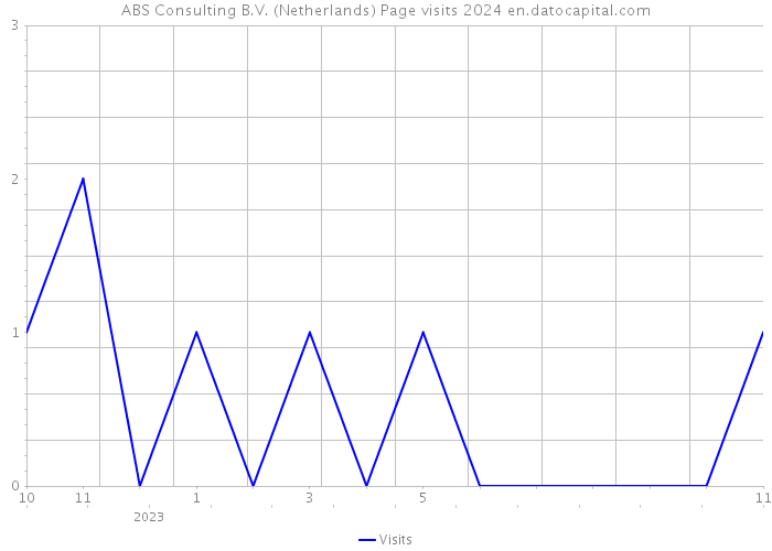 ABS Consulting B.V. (Netherlands) Page visits 2024 