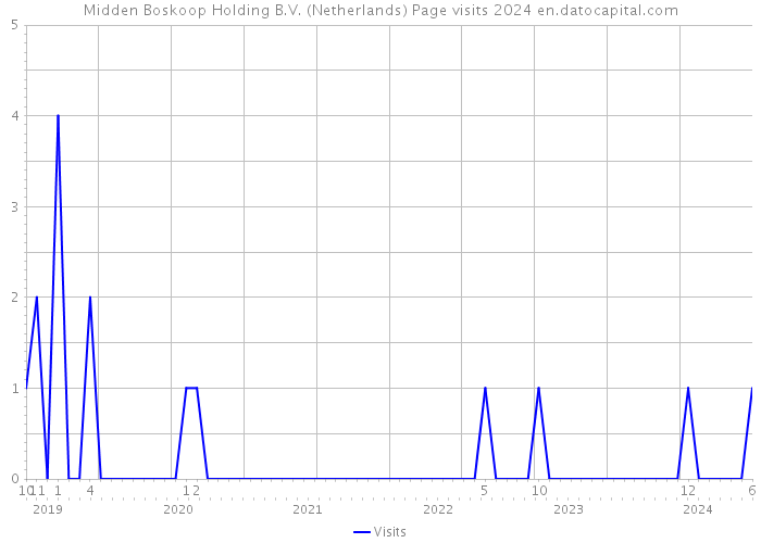 Midden Boskoop Holding B.V. (Netherlands) Page visits 2024 