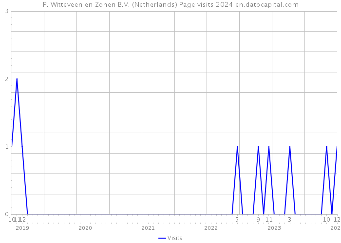 P. Witteveen en Zonen B.V. (Netherlands) Page visits 2024 