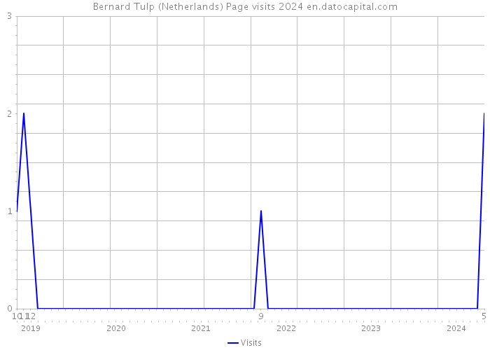 Bernard Tulp (Netherlands) Page visits 2024 