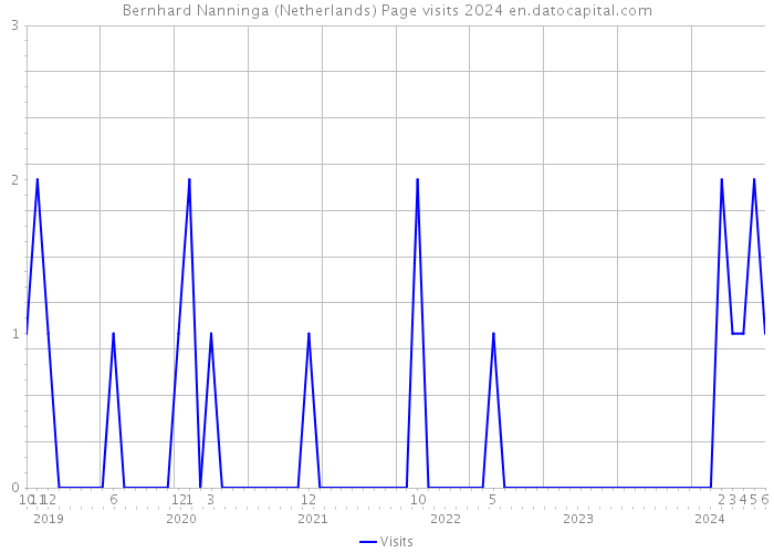 Bernhard Nanninga (Netherlands) Page visits 2024 