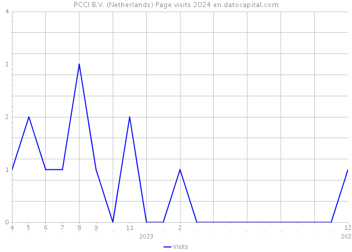 PCCI B.V. (Netherlands) Page visits 2024 