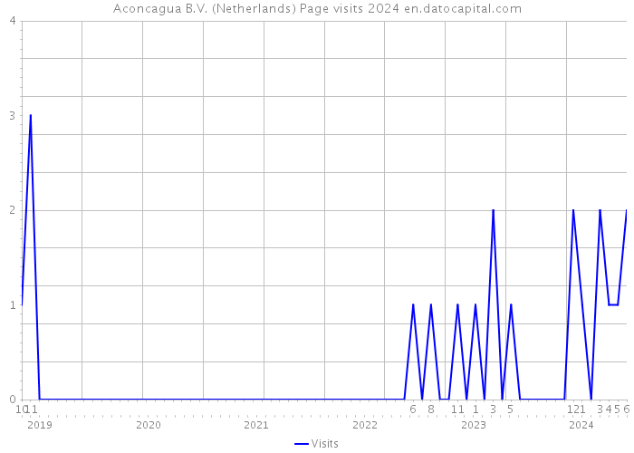 Aconcagua B.V. (Netherlands) Page visits 2024 