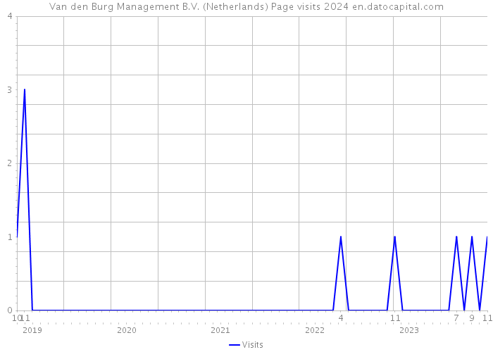 Van den Burg Management B.V. (Netherlands) Page visits 2024 
