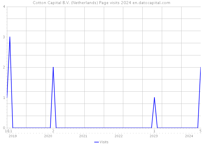 Cotton Capital B.V. (Netherlands) Page visits 2024 