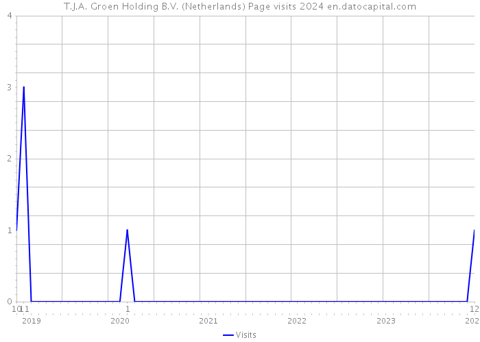 T.J.A. Groen Holding B.V. (Netherlands) Page visits 2024 
