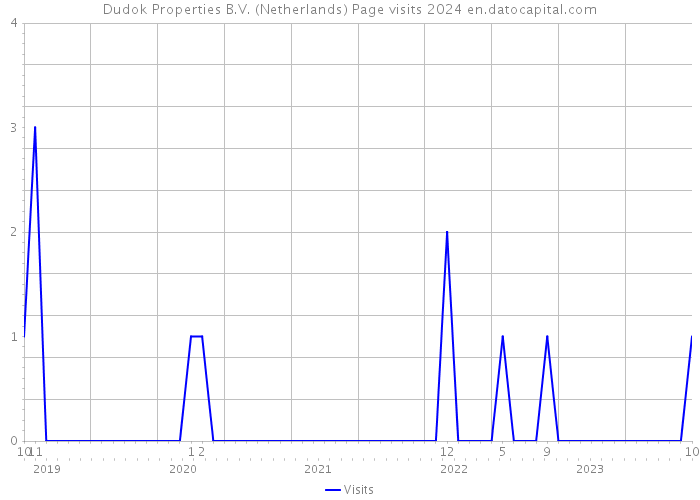 Dudok Properties B.V. (Netherlands) Page visits 2024 