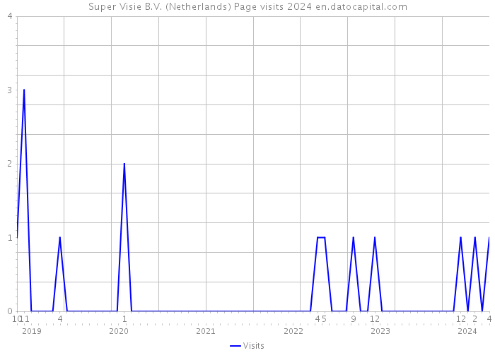 Super Visie B.V. (Netherlands) Page visits 2024 