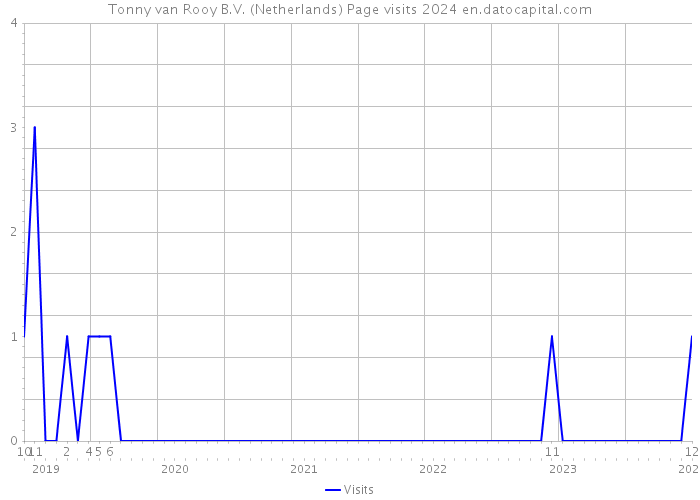 Tonny van Rooy B.V. (Netherlands) Page visits 2024 