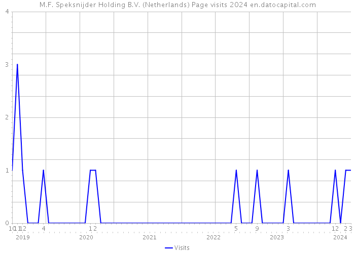 M.F. Speksnijder Holding B.V. (Netherlands) Page visits 2024 