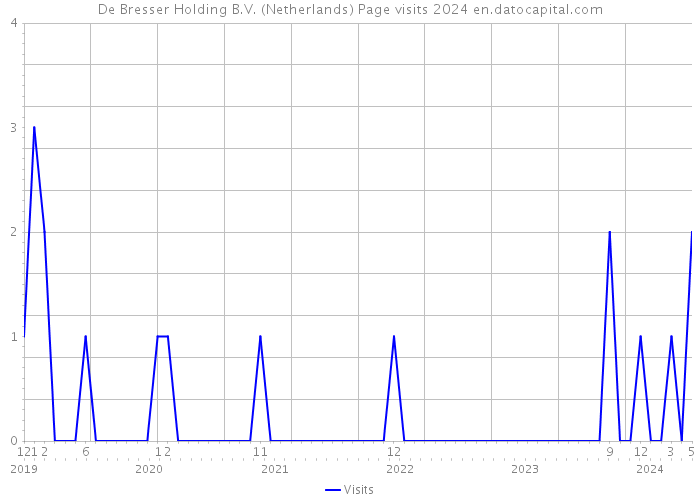 De Bresser Holding B.V. (Netherlands) Page visits 2024 