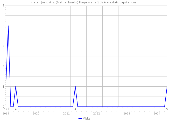 Pieter Jongstra (Netherlands) Page visits 2024 