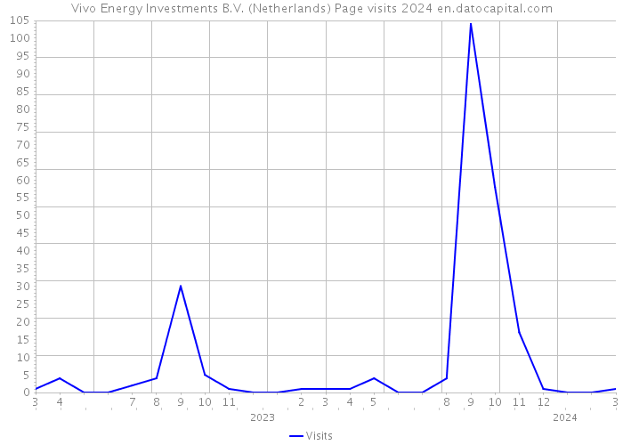 Vivo Energy Investments B.V. (Netherlands) Page visits 2024 