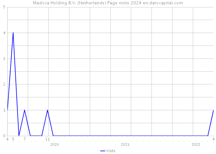 Madoca Holding B.V. (Netherlands) Page visits 2024 