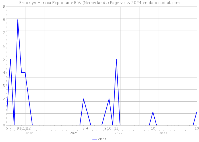 Brooklyn Horeca Exploitatie B.V. (Netherlands) Page visits 2024 