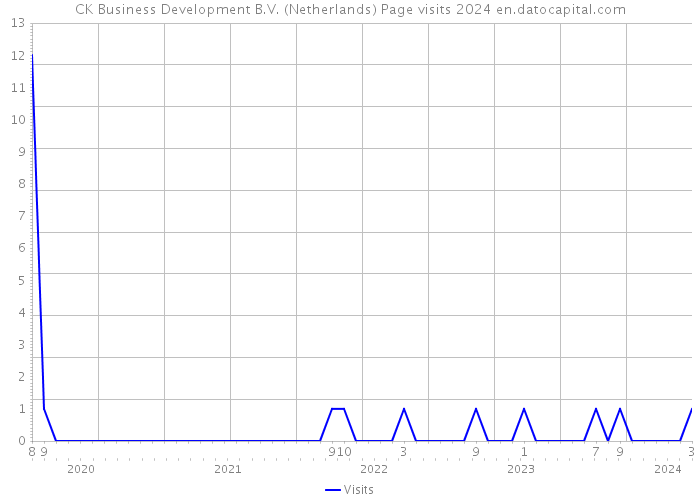 CK Business Development B.V. (Netherlands) Page visits 2024 