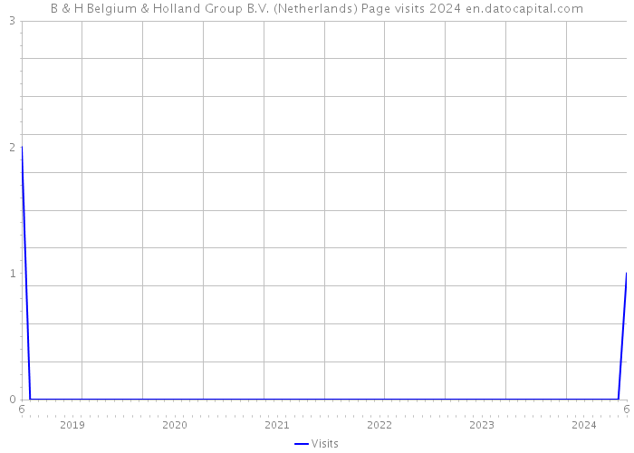 B & H Belgium & Holland Group B.V. (Netherlands) Page visits 2024 