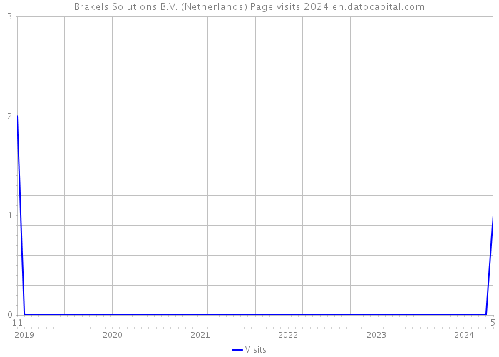 Brakels Solutions B.V. (Netherlands) Page visits 2024 