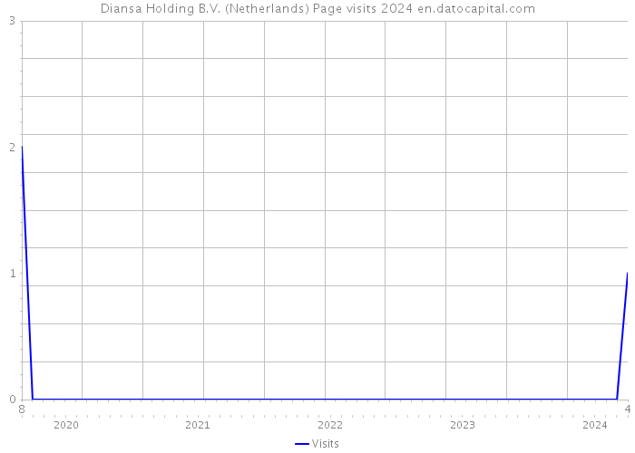 Diansa Holding B.V. (Netherlands) Page visits 2024 