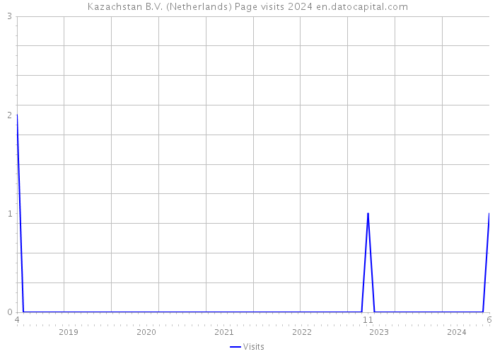 Kazachstan B.V. (Netherlands) Page visits 2024 