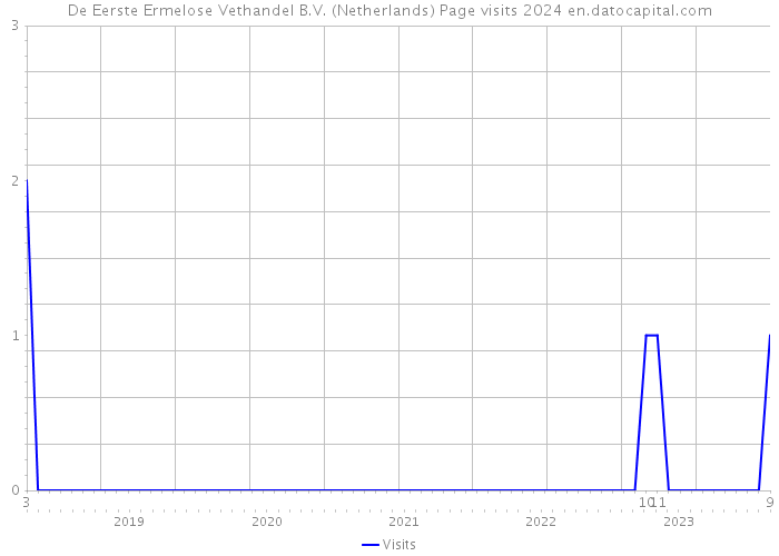 De Eerste Ermelose Vethandel B.V. (Netherlands) Page visits 2024 