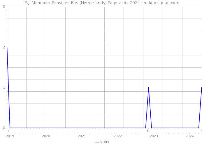 P.J. Mannaert Pensioen B.V. (Netherlands) Page visits 2024 