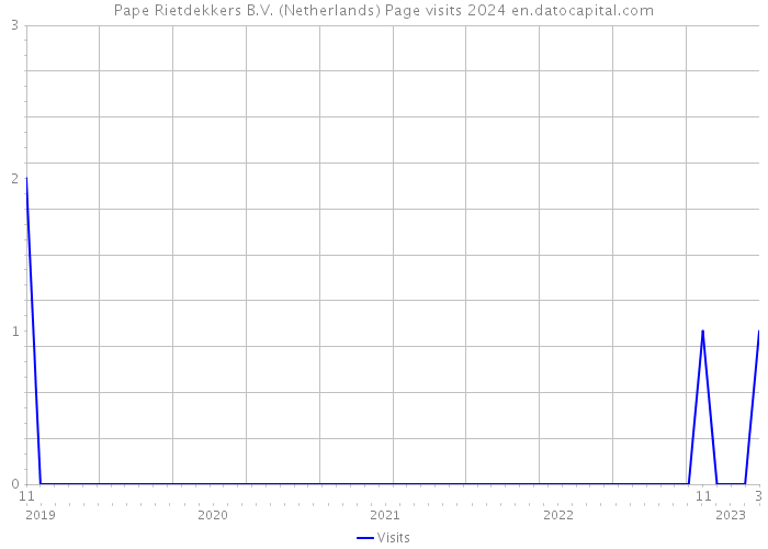Pape Rietdekkers B.V. (Netherlands) Page visits 2024 