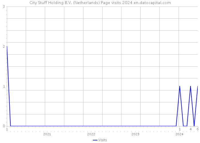 City Stuff Holding B.V. (Netherlands) Page visits 2024 
