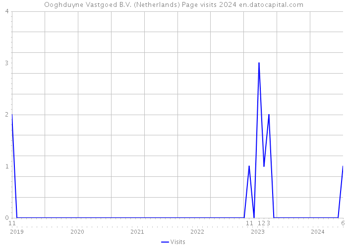 Ooghduyne Vastgoed B.V. (Netherlands) Page visits 2024 